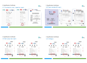G&D SMART reliability test report references including IP UV salt spray and IK